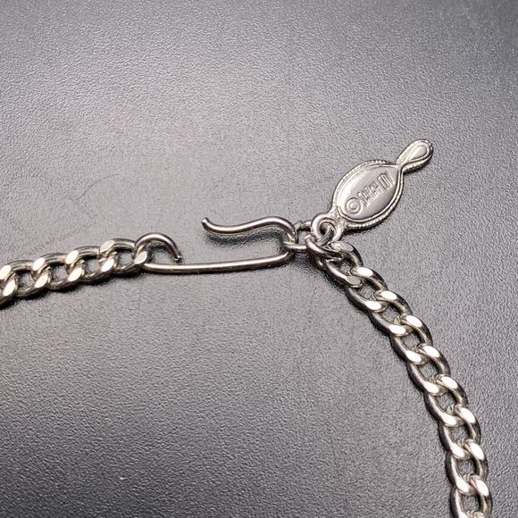 Sarah Coventry Bib Necklace Silver Tone Twisted Woven Design Look Signed Vintage - Picture 6 of 8